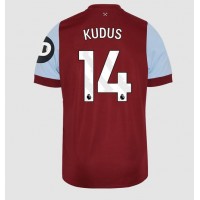 Camiseta West Ham United Mohammed Kudus #14 Primera Equipación Replica 2023-24 mangas cortas